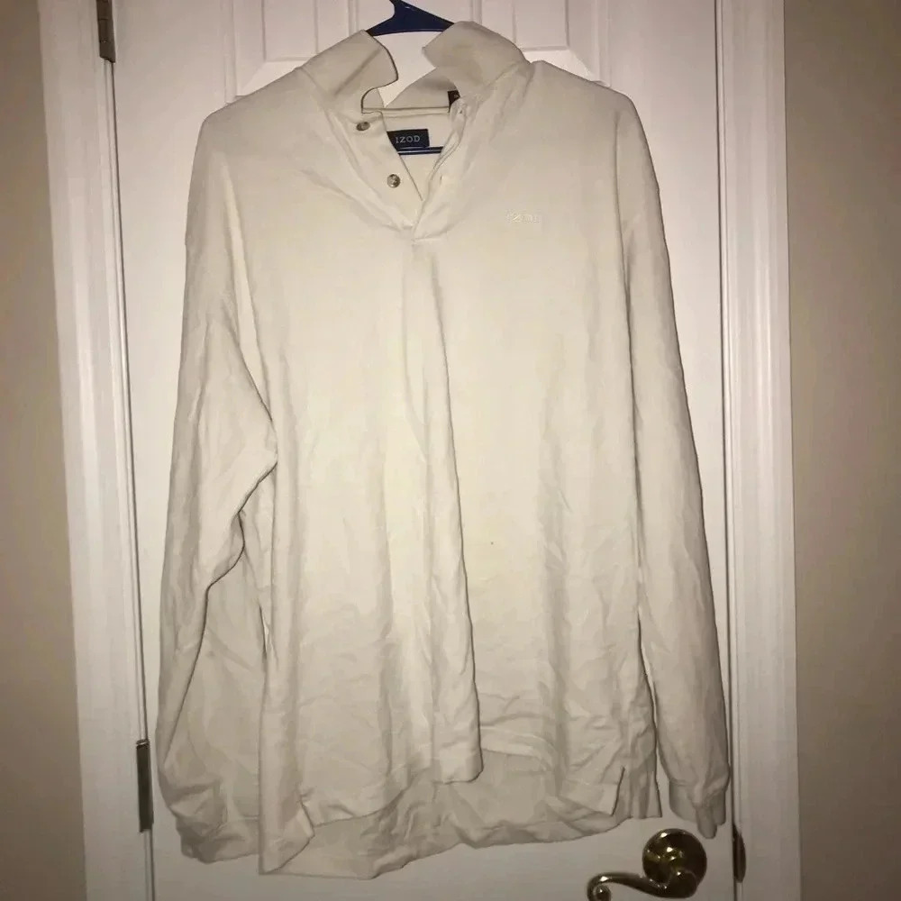 🧾White Longsleeve Polo